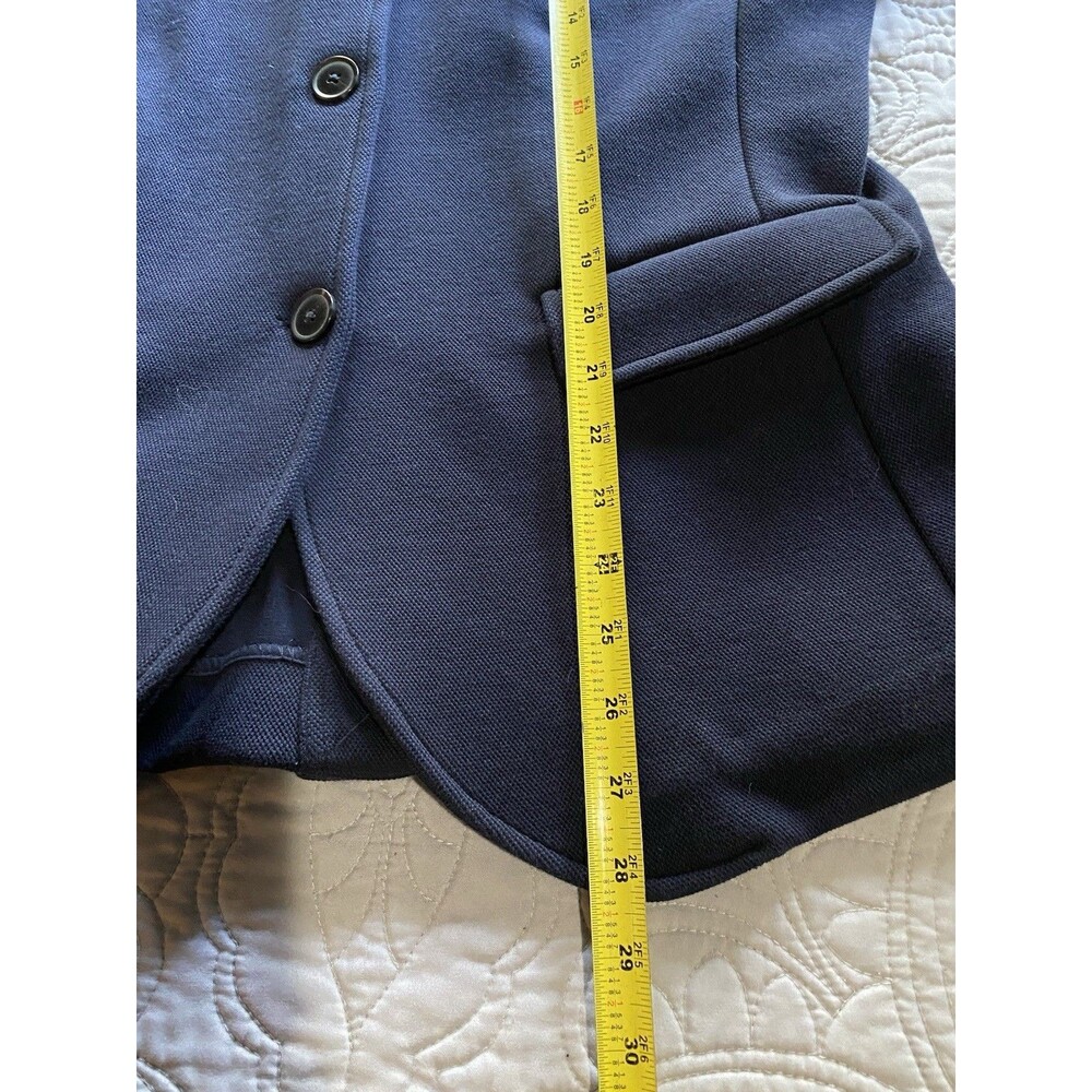 Eileen Fisher Navy Button-Front Jacket - Picture 6 of 6